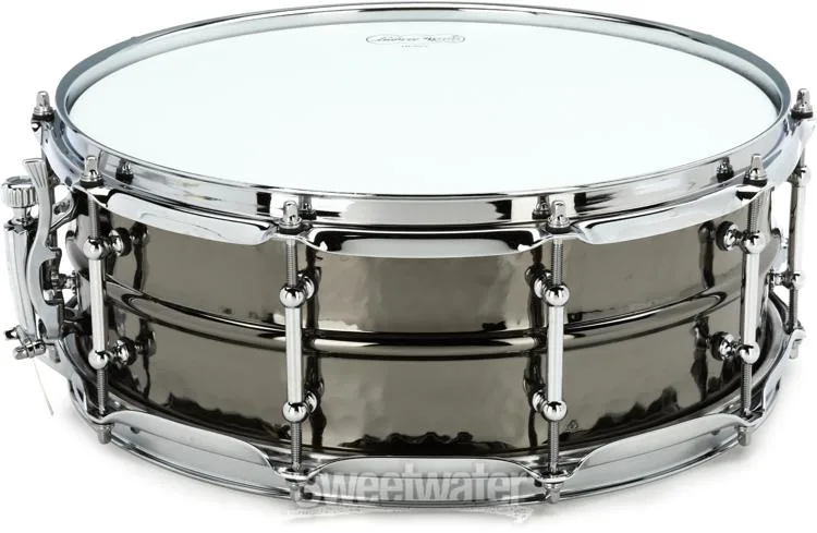  Ludwig Black Beauty Hammered Brass 5 x 14-inch Snare Drum - Black Nickel