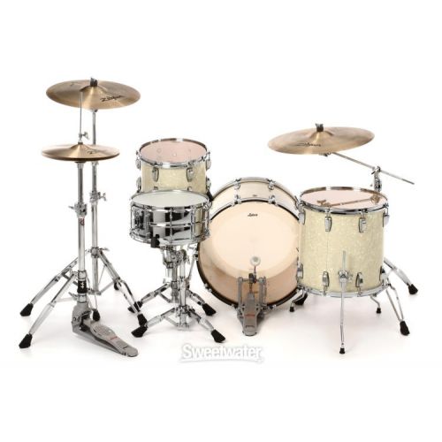  Ludwig Classic Maple Fab 3-piece Shell Pack - Vintage White Marine