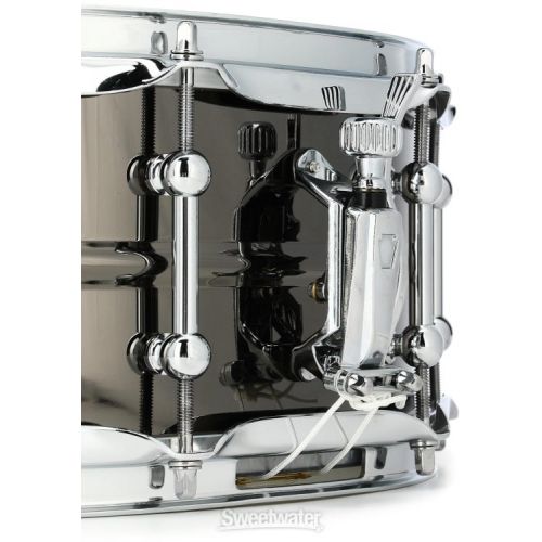  Ludwig Universal Black Brass Snare Drum - 5.5 x 14-inch - Polished