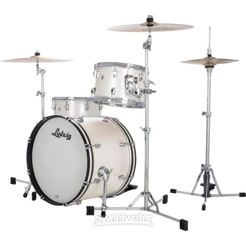  Ludwig NeuSonic Downbeat 3-piece Shell Pack - Silver Silk