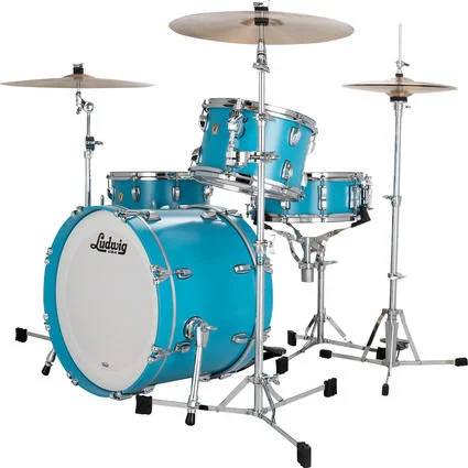  Ludwig Classic Maple Downbeat 3-piece Shell Pack - Heritage Blue