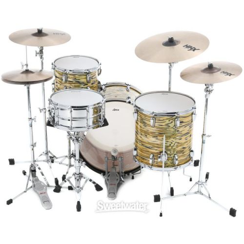  Ludwig Legacy Mahogany Pro Beat Shell Pack - Lemon Oyster