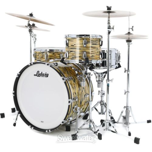  Ludwig Legacy Mahogany Pro Beat Shell Pack - Lemon Oyster