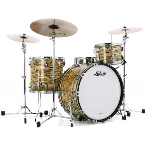  Ludwig Legacy Mahogany Pro Beat Shell Pack - Lemon Oyster