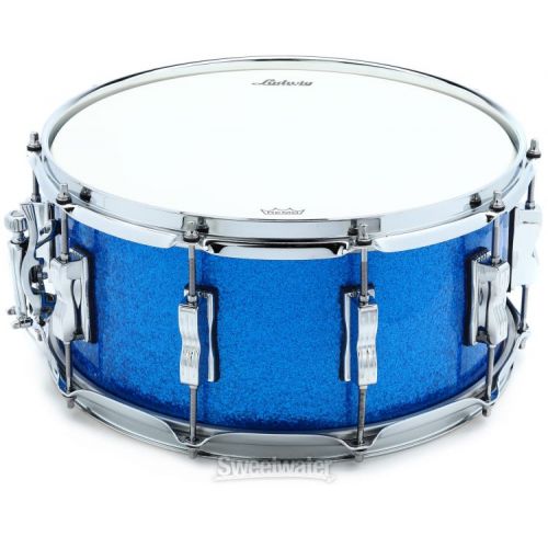  Ludwig Classic Maple Snare Drum - 6.5 x 14-inch - Blue Sparkle