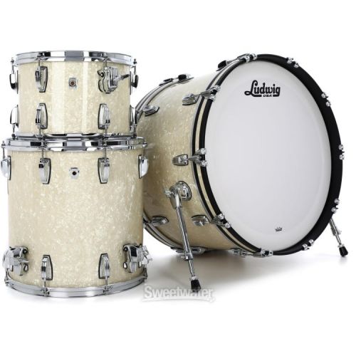  Ludwig Classic Oak Pro Beat 24 3-piece Shell Pack - Vintage Marine Pearl