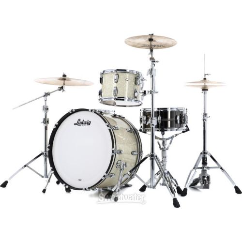  Ludwig Classic Oak Pro Beat 24 3-piece Shell Pack - Vintage Marine Pearl