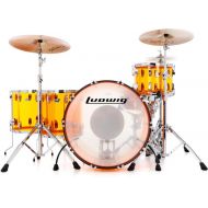 Ludwig Vistalite Zep 5-piece Shell Pack with Snare Drum - Amber