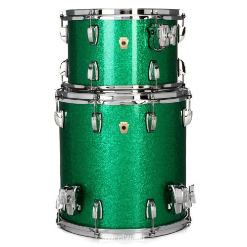  Ludwig Classic Maple Downbeat 3-piece Shell Pack - Green Sparkle