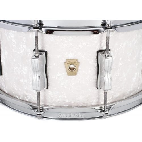  Ludwig Classic Maple Snare Drum - 6.5 x 14-inch - White Marine Pearl