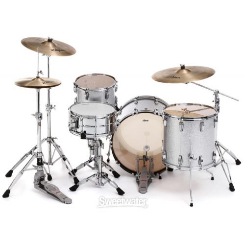  Ludwig Classic Maple Fab 3-piece Shell Pack - Silver Sparkle