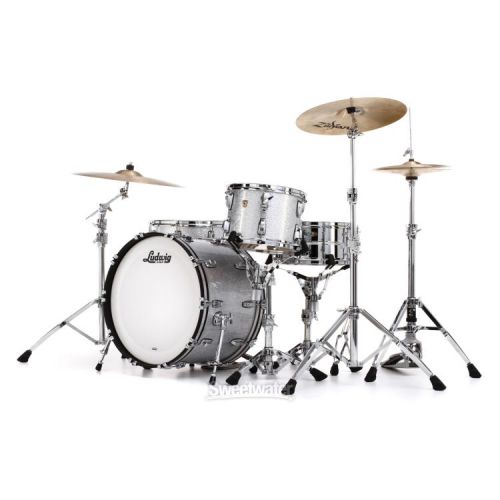  Ludwig Classic Maple Fab 3-piece Shell Pack - Silver Sparkle