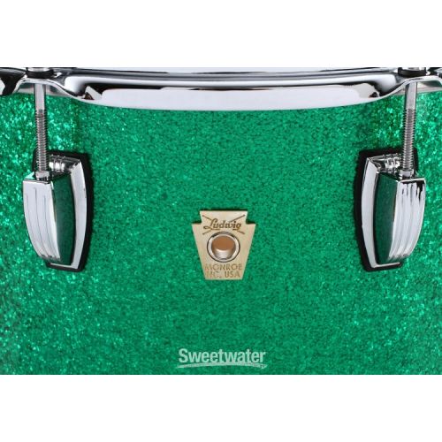  Ludwig Classic Maple Floor Tom - 14 x 14 inch - Green Sparkle