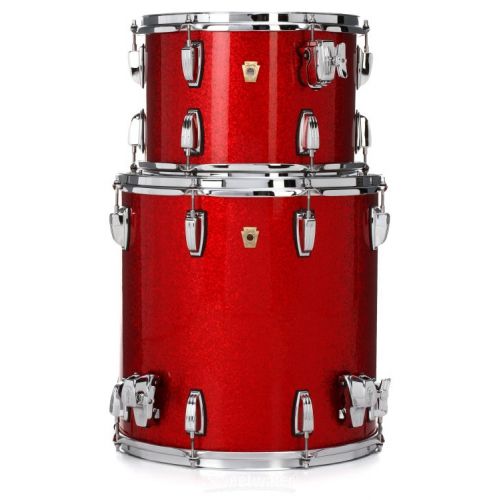  Ludwig Classic Maple Fab 3-piece Shell Pack - Red Sparkle