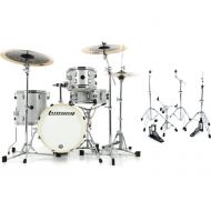 Ludwig Breakbeats 2022 By Questlove 4-piece Shell Pack with Snare Drum - Silver Sparkle and 5-piece 400 Series Hardware Pack