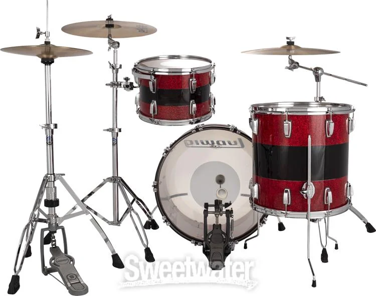  Ludwig 50th-anniversary Vistalite Fab 3-piece Shell Pack - Pattern 