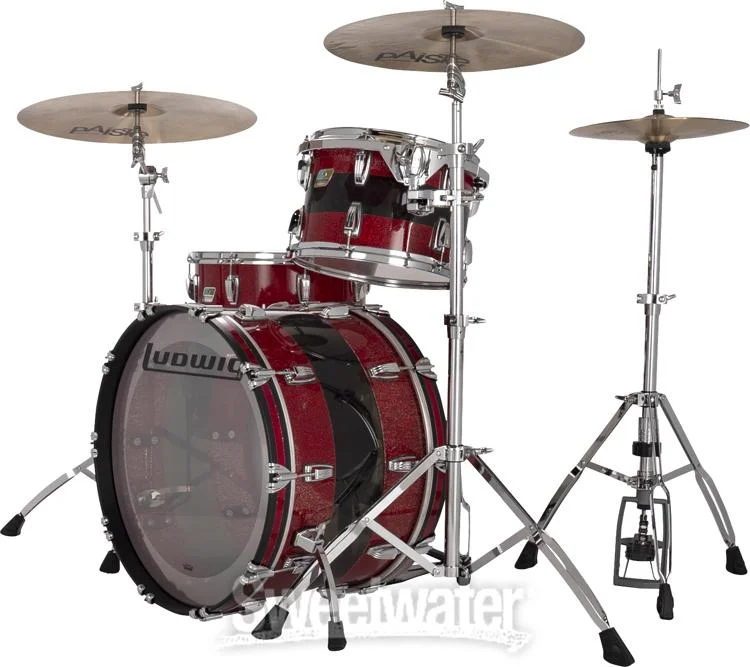  Ludwig 50th-anniversary Vistalite Fab 3-piece Shell Pack - Pattern 