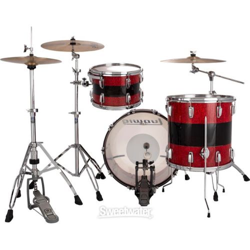  Ludwig 50th-anniversary Vistalite Fab 3-piece Shell Pack - Pattern 