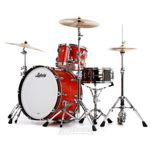  Ludwig Classic Maple Pro Beat 3-piece Shell Pack - Mod Orange