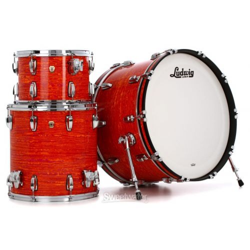  Ludwig Classic Maple Pro Beat 3-piece Shell Pack - Mod Orange