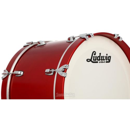  Ludwig Classic Maple Downbeat 3-piece Shell Pack - Diablo Red