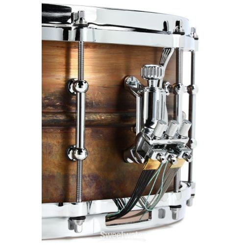  Ludwig Raw Copper Concert Snare Drum - 6.5-inch x 14-inch, Raw Copper