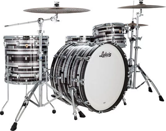  Ludwig Classic Maple Pro Beat 3-piece Shell Pack - Digital Sparkle
