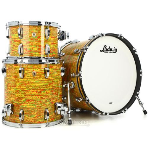  Ludwig Classic Maple Fab 3-piece Shell Pack - Citrus Mod