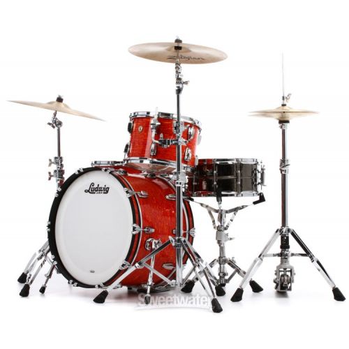  Ludwig Classic Maple Fab 3-piece Shell Pack - Mod Orange