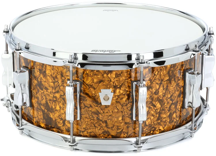  Ludwig NeuSonic Snare Drum - 6.5 inch x 14 inch, Butterscotch Pearl