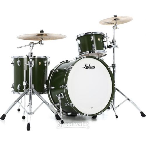  Ludwig Classic Maple Pro Beat 3-piece Shell Pack - Heritage Green