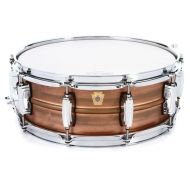 Ludwig Copper Phonic 5 x 14-inch Snare Drum- Raw Patina