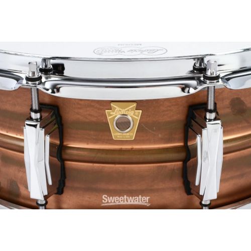  Ludwig Copper Phonic 5 x 14-inch Snare Drum- Raw Patina