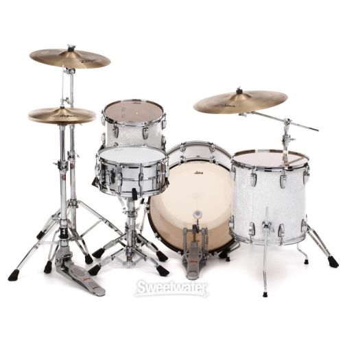  Ludwig Classic Maple Fab 3-piece Shell Pack - White Marine Pearl