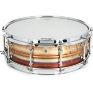 Ludwig Raw Bronze Snare Drum with Tube Lugs - 5 x 14-inch - Raw Patina