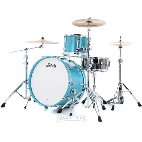  Ludwig Classic Maple Pro Beat 3-piece Shell Pack - Heritage Blue