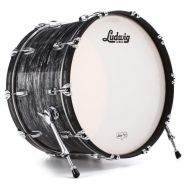 Ludwig Classic Maple Bass Drum - 14 x 24 inch - Vintage Black Oyster Pearl