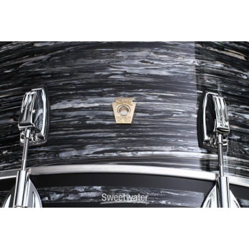  Ludwig Classic Maple Bass Drum - 14 x 24 inch - Vintage Black Oyster Pearl