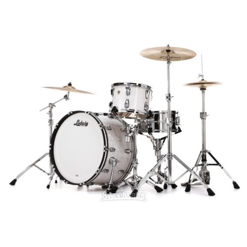  Ludwig Classic Maple Pro Beat 3-piece Shell Pack - White Marine Pearl