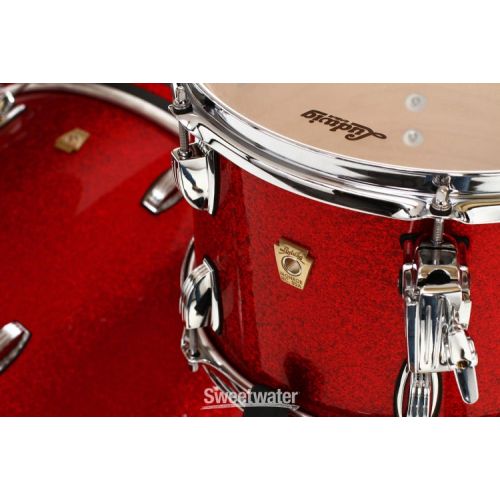  Ludwig Classic Maple Downbeat 3-piece Shell Pack - Red Sparkle