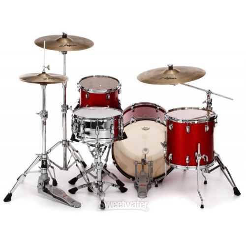  Ludwig Classic Maple Downbeat 3-piece Shell Pack - Red Sparkle