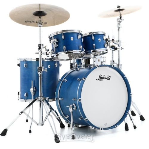  Ludwig NeuSonic 4-piece Shell Pack - Satin Royal Blue