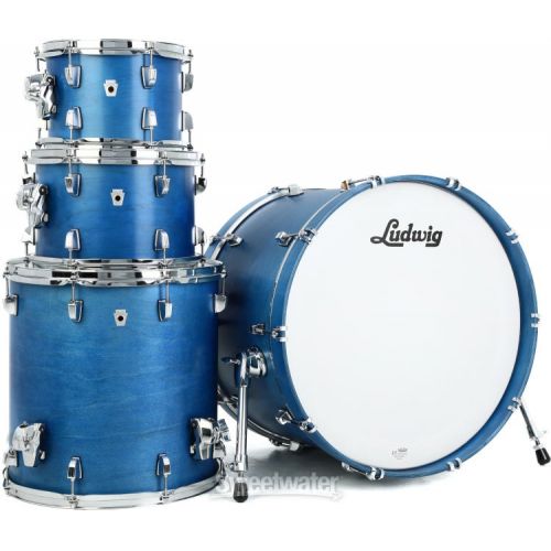  Ludwig NeuSonic 4-piece Shell Pack - Satin Royal Blue