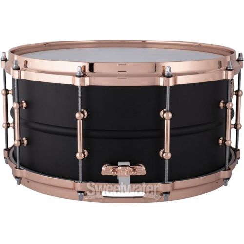  Ludwig Hot Rod Black Beauty Snare Drum - 6.5 x 14-inch - Matte Black