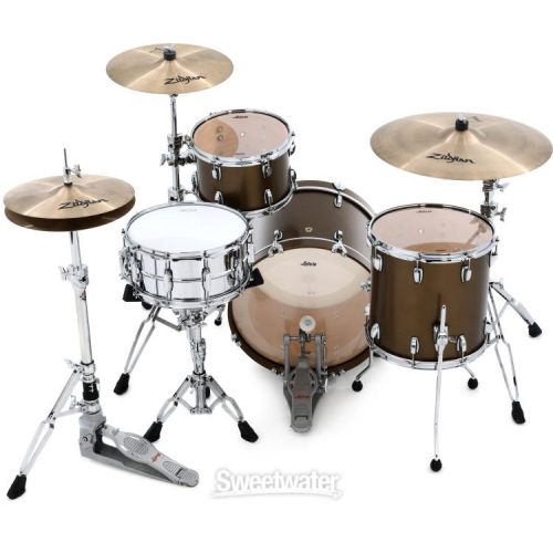  Ludwig Classic Maple Downbeat 3-piece Shell Pack - Vintage Bronze Mist