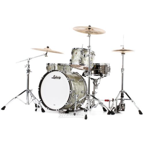  Ludwig Classic Maple Fab 3-piece Shell Pack - Classic Olive Pearl