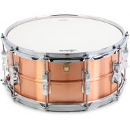 Ludwig Acro Copper Snare Drum - 6.5 x 14 inch - Brushed
