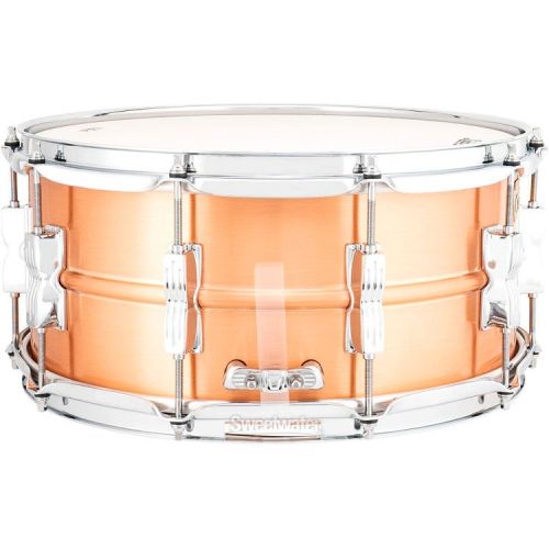  Ludwig Acro Copper Snare Drum - 6.5 x 14 inch - Brushed