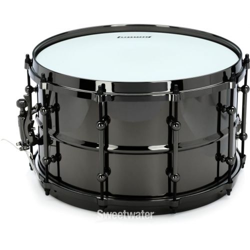  Ludwig Universal Black Brass Snare Drum - 8 x 14-inch - Polished