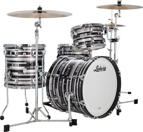  Ludwig Classic Maple Downbeat 3-piece Shell Pack - Digital Sparkle